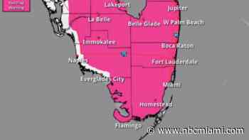 South Florida under red flag warning as winds, low humidity raise fire risk