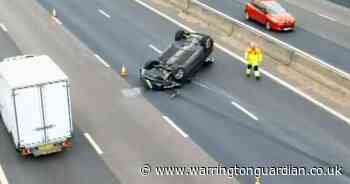 Warning of long delays on M6 after overturned vehicle services closes lanes