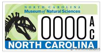 NC residents can apply for a dinosaur license plate