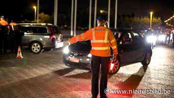 Vijf bestuurders lopen tegen de lamp tijdens WODCA-controle