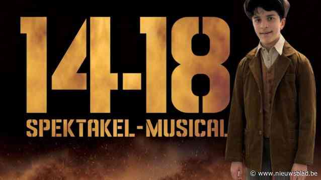 Arthur Verwimp (12) maakt acteerdebuut als ‘kleine Jan’ in spektakelmusical 14-18: “Zodra ik kon stappen, voerde ik al een eerste show op”