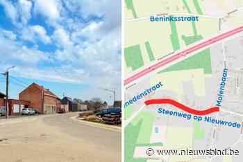 Steenweg tijdelijk afgesloten: einde werken voorzien voor najaar