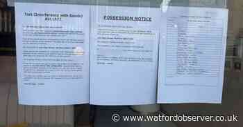 Possession notice appears after Watford High Street business suddenly closes