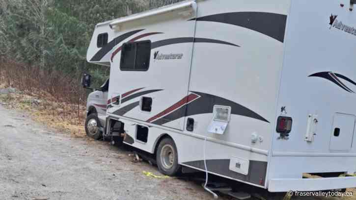 Abandoned motor home found junked in the Chilliwack River Valley