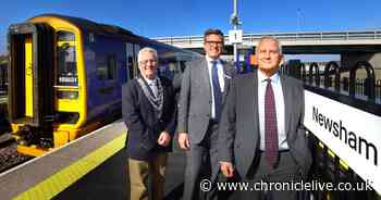 Celebrations as third new Northumberland line station opens in 'real renaissance moment'