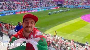 Wales fan faces 54-mile run after record England win