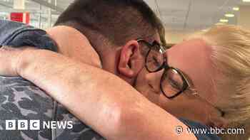 Covid patient's emotional reunion with nurse