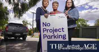 Suburban streets become clogged car parks for tradie utes near North East Link