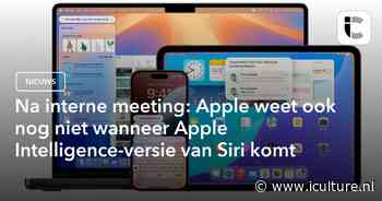Na interne meeting: Apple weet ook nog niet wanneer Apple Intelligence-versie van Siri komt