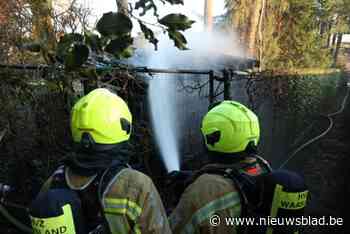 Brandweer rukt uit voor tuinhuisbrand