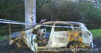 Charity workers ‘unexplainably’ burned stolen car by Gatwick Airport before flights