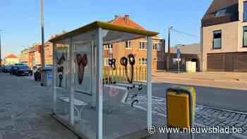 Bushalte en huisartsenpraktijk in Hoevenen beklad met graffiti