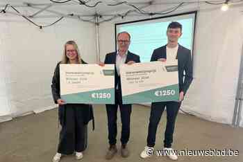 Studenten Cloë en Jaro winnen prijs voor diervriendelijk onderzoek