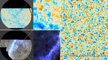 The 'baby pictures' of the universe: Stunning images reveal what the cosmos looked like just 380,000 years after the Big Bang