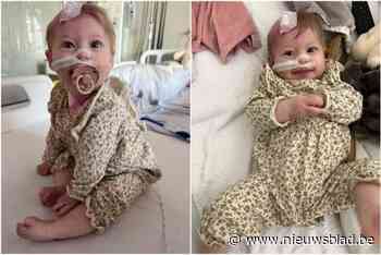 Inzamelactie voor baby Leanna die lijdt aan hersentumor: “Ondanks alles blijft ze lachen en vechten”