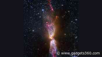 James Webb Space Telescope Captures Hourglass Nebula LBN 483 in Stunning Detail