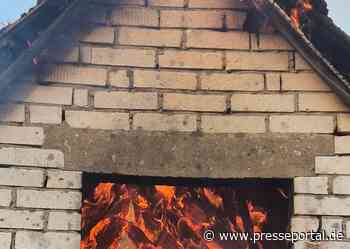 FW Südheide: Weideschuppen brennt in Baven