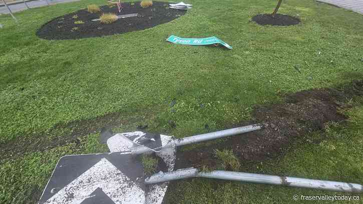 Impairment not a factor in Saturday night’s roundabout crash: Chilliwack RCMP