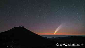 Space photo of the day: Brilliant comet shines at sunset over observatory in Chile