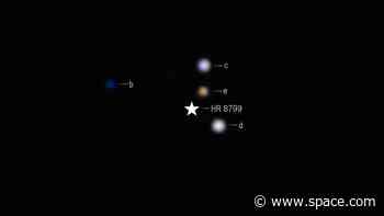 James Webb Space Telescope sees four giant alien planets circling nearby star (images)