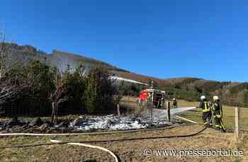 FW-OE: Erster Waldbrand des Jahres für die Feuerwehr Lennestadt