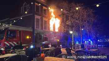 Grote brand in centrum Delft, één persoon naar ziekenhuis