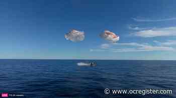 Watch: NASA astronauts splashdown after riding back to Earth on SpaceX capsule