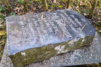 Grabstein vom Bünder Friedhof sollte in Müll