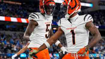 All smiles, Bengals' Chase, Higgins eye fresh goal