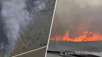Brush fire burns in Miami-Dade, shutting down roadways and snarling traffic