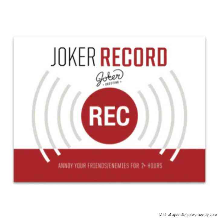 Joker Record With Glitter