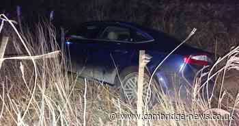 Drink driver helped out of ditch after crashing