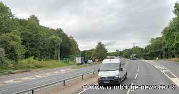 Driver dies after A14 three-vehicle crash near Cambridgeshire