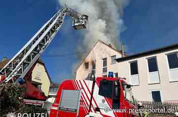 POL-PPWP: Dachstuhlbrand mit hohem Gebäudeschaden