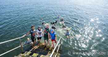 Anbaden in Seebadeanstalt Düsternbrook Kiel mit Baltic Hurricans