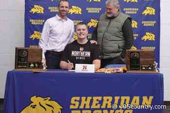 Sheridan’s Bridger Peldo Signs With Northern St. for Football