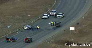 Serious crash closes Highway 1A near Cochrane