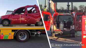 Gasfles in auto ontploft aan benzinestation in Bocholt: 78-jarige bestuurder ontsnapt aan de dood