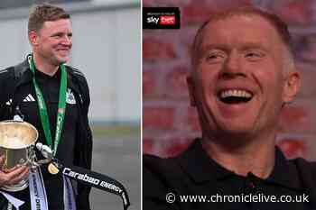 'Arrogant' Paul Scholes slammed for 'classless' Eddie Howe comments after Newcastle cup win