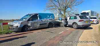 Ongeval op de dijk in Angeren