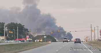 Fire breaks out at auto recycling yard in Franklinton, firefighters ask drivers to avoid US-1