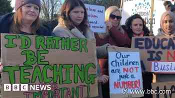 School staff strike over 'unacceptable culture'
