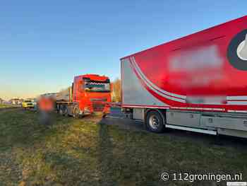 Vrachtwagen met lekke band bij Leek zorgde voor vertraging A7