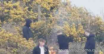 Outrage after group pictured around open fire on Bournemouth clifftop