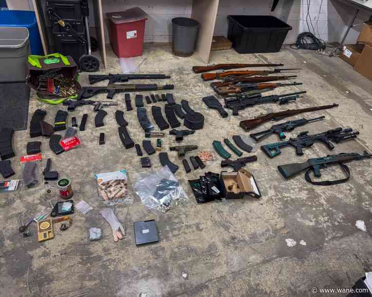 Sheriff's department raid nets 16 firearms; wanted man arrested