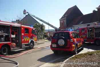 Brand ontstaan bij werken aan dak