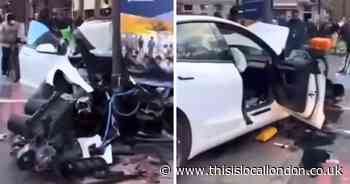 Seven people injured as Tesla ploughs into pedestrians outside a Sainsbury’s Mile End