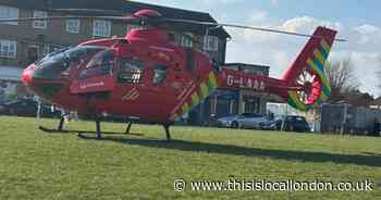 Air  ambulance lands and police block Dagenham road - recap