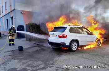 FW-E: PKW-Brand sorgt für Rauchsäule über Altenessen