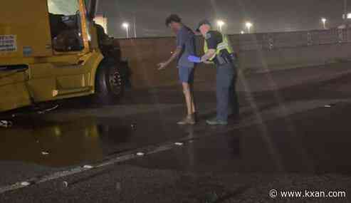 Witness shares video of man arrested during I-35 deadly crash